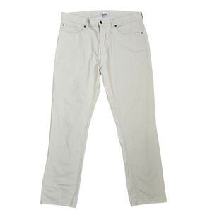 Peter Millar Soft Touch Twill 5-Pocket Pant ME0B47 Off White Chino Pants Sz 36